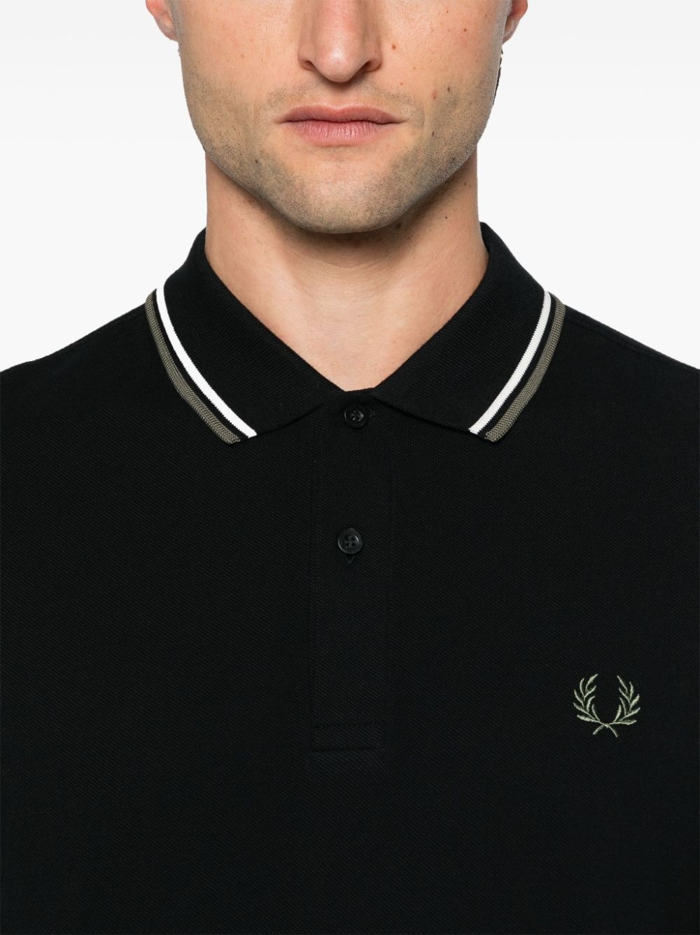 logo-embroidered polo shirt - 5