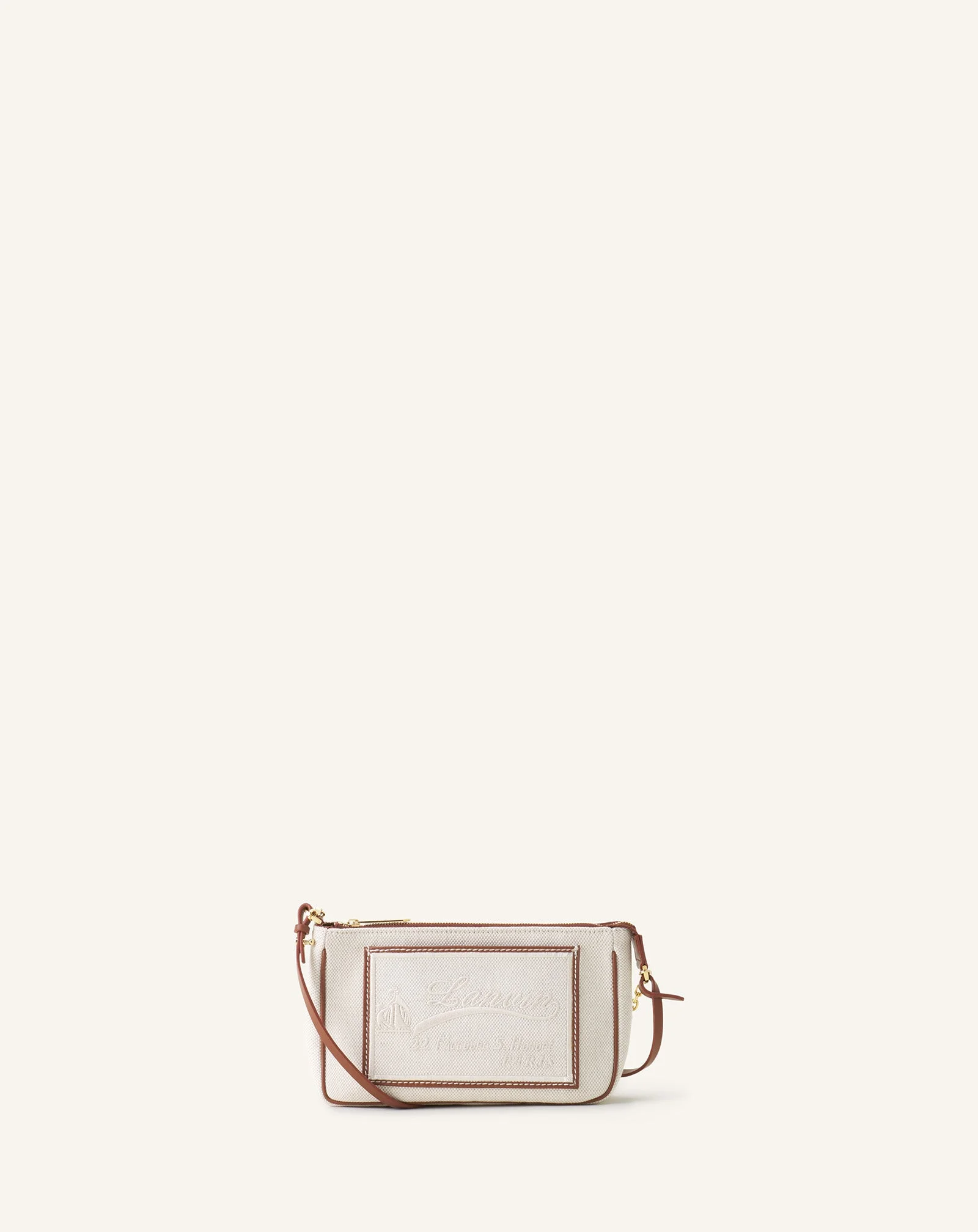 COMPAGNON SMALL ZIPPED SHOLDER BAG IN CANVAS - 1