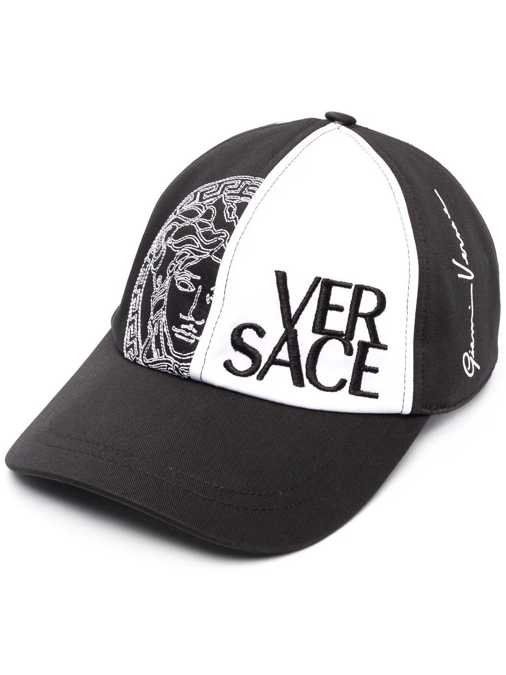 Medusa logo-embroidered trucker cap - 1