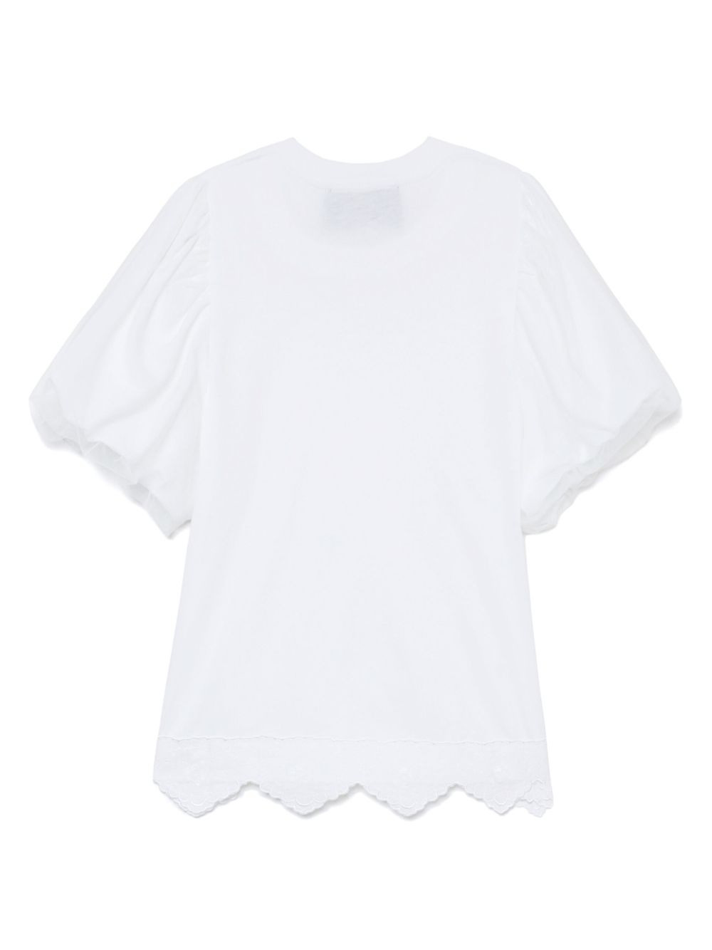 pearl-embellished cotton T-shirt - 6
