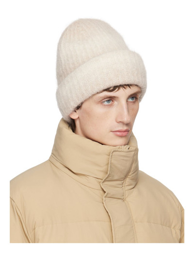 Étude Beige & White Moondog Beanie outlook