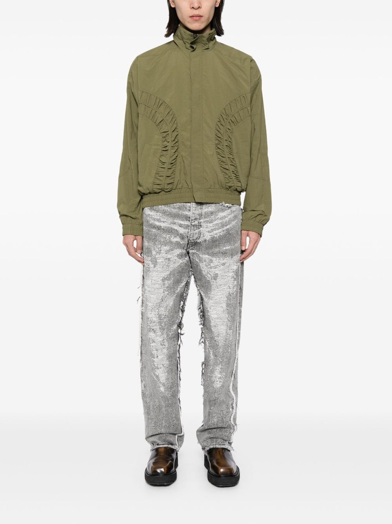 TAAKK distressed effect straight-leg denim outlook
