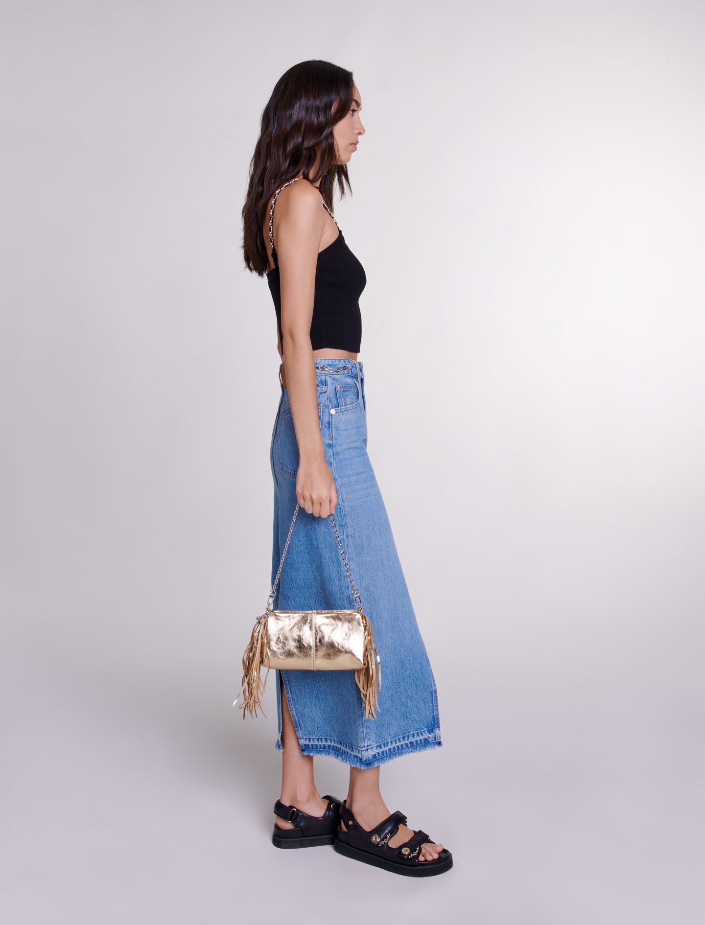 Crop top with removable straps - 3