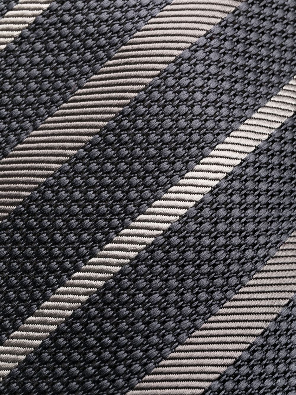 diagonal-stripe silk tie - 2