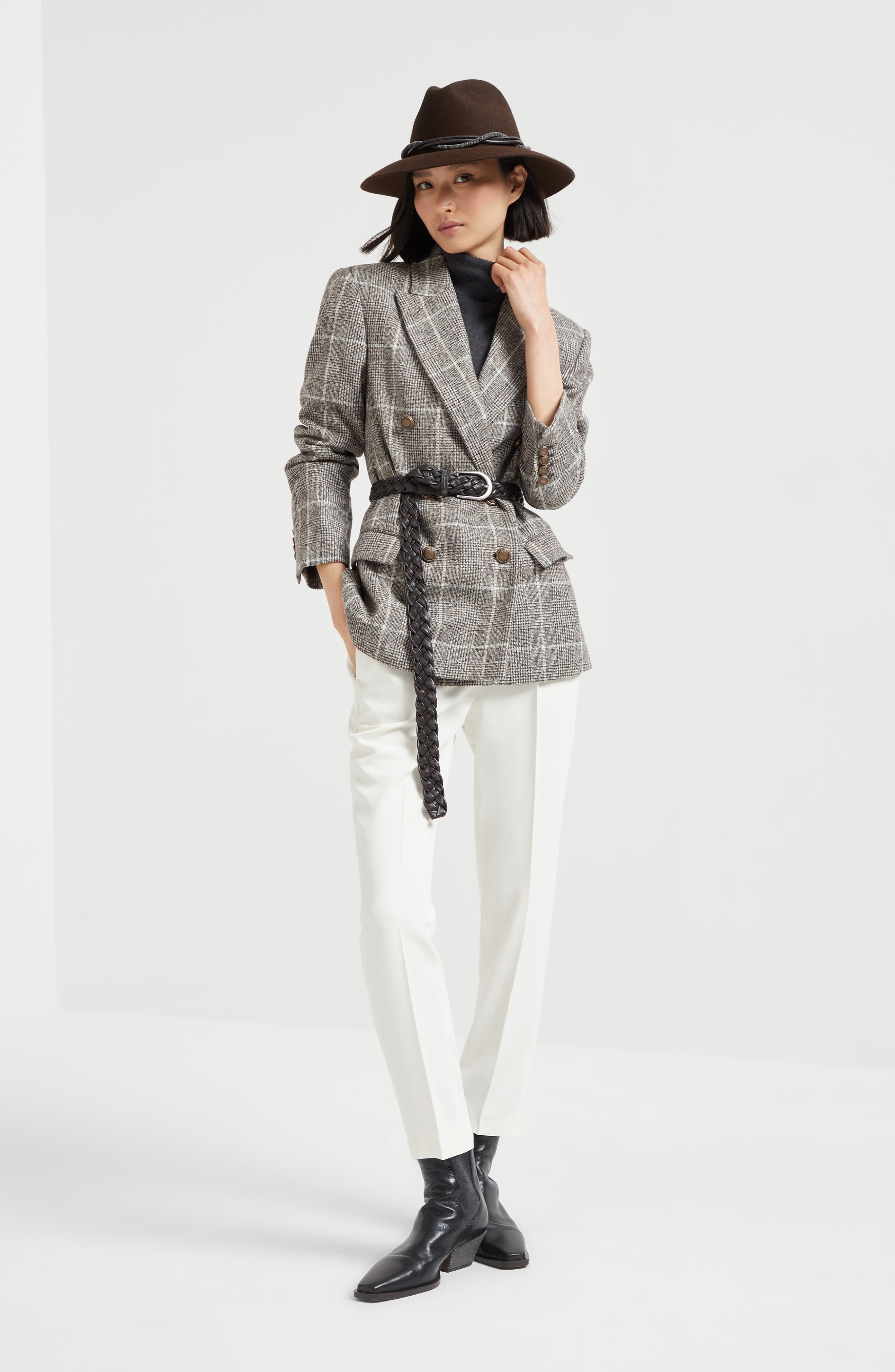Brunello Cucinelli Tailored Jogger trousers in Off-White at Nordstrom - 5