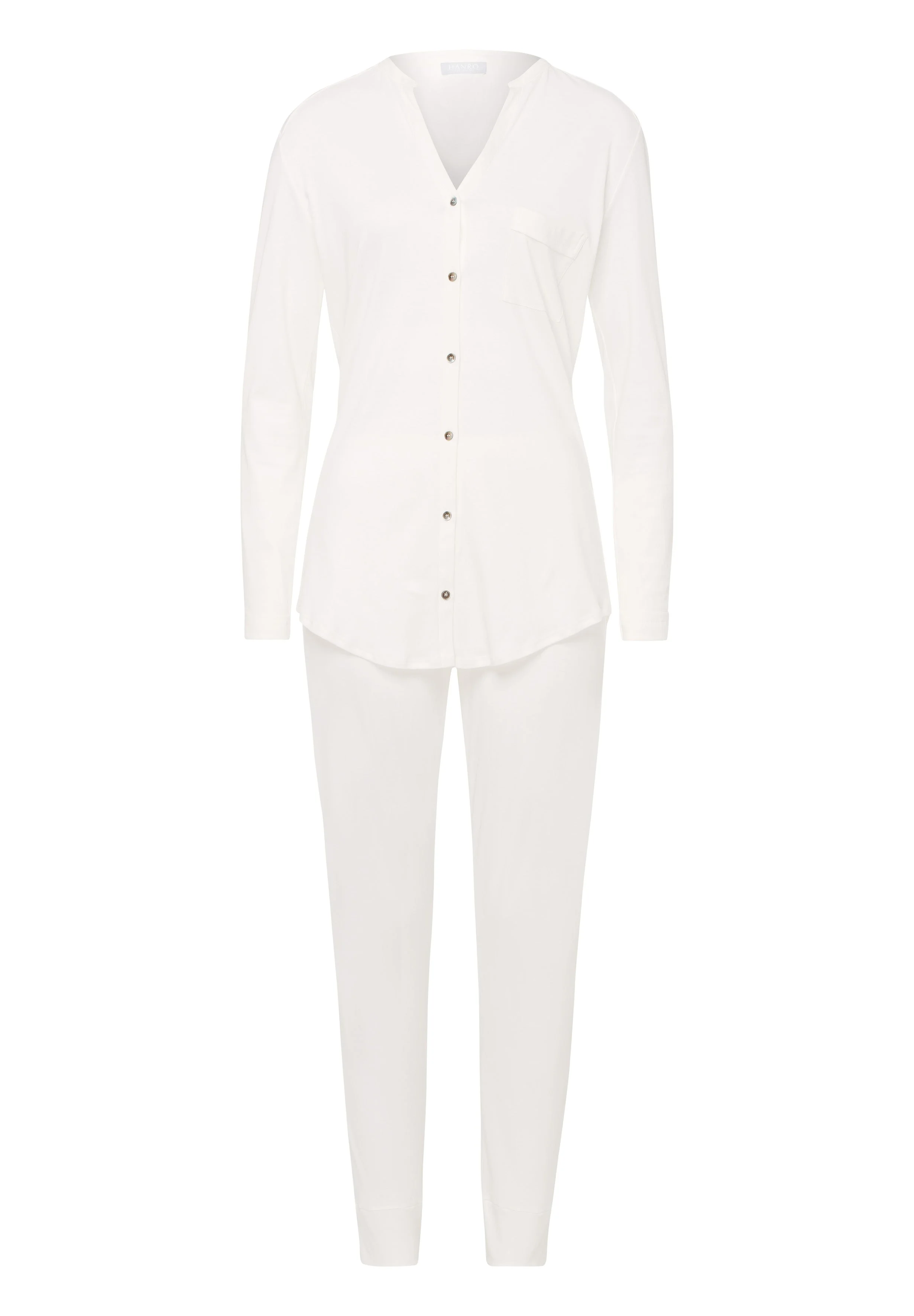 Pure Essence Button Front Soft Cotton Pajama Set - 1