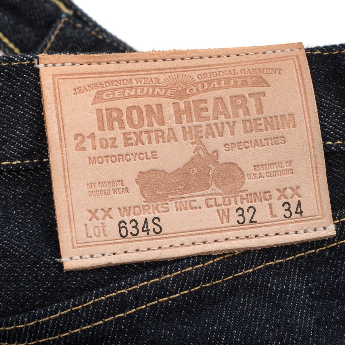 IH-634S 21oz Selvedge Denim Straight Cut Jeans - Indigo - 10