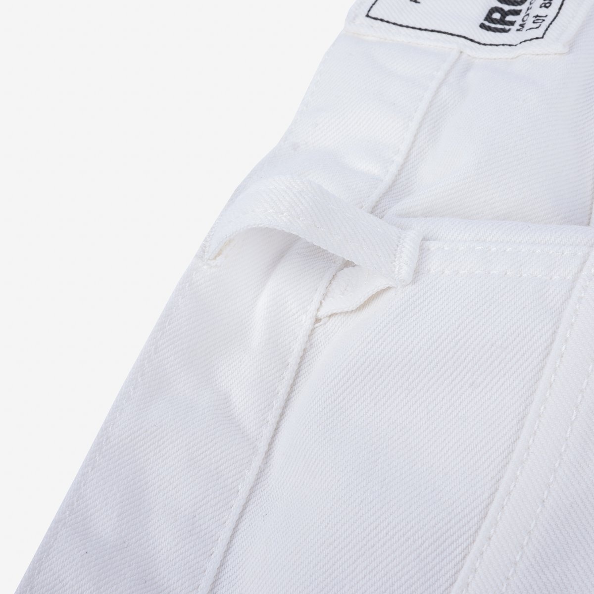 IH-888-WT 13.5oz Denim Medium/High Rise Tapered Cut Jeans - White - 9