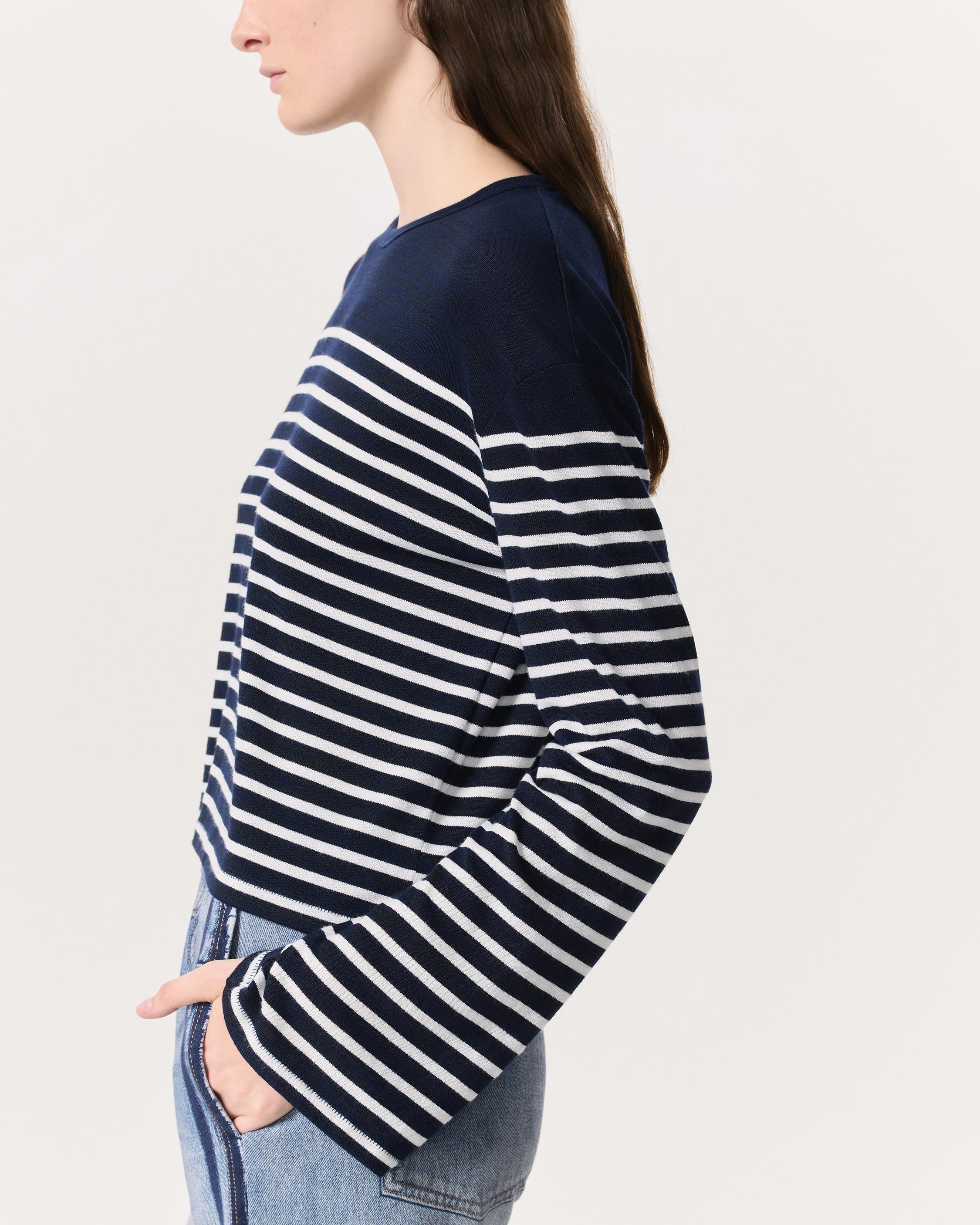 The Knit Striped Long-Sleeve T-Shirt - 6