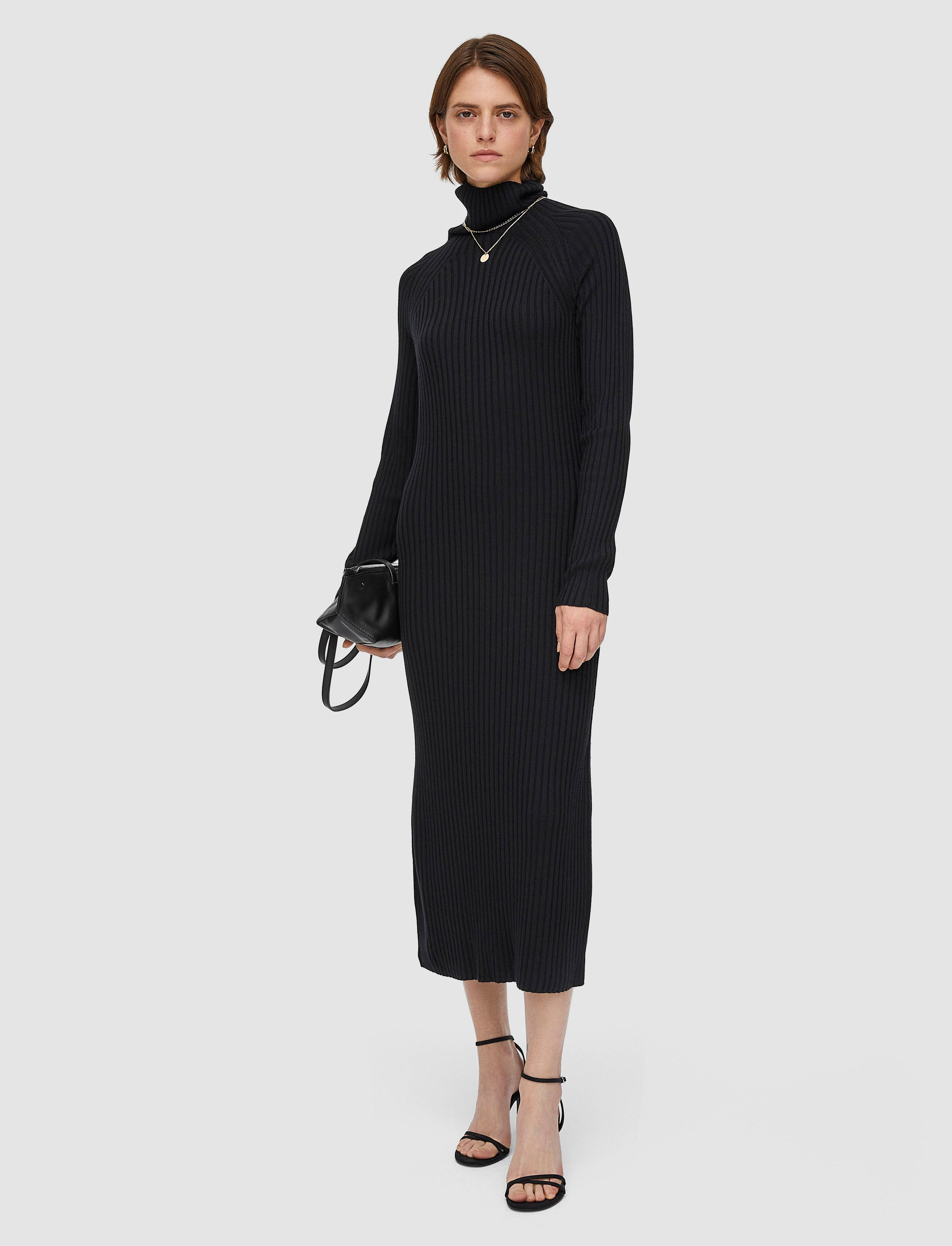 Merino Silk Rib Dress - 2