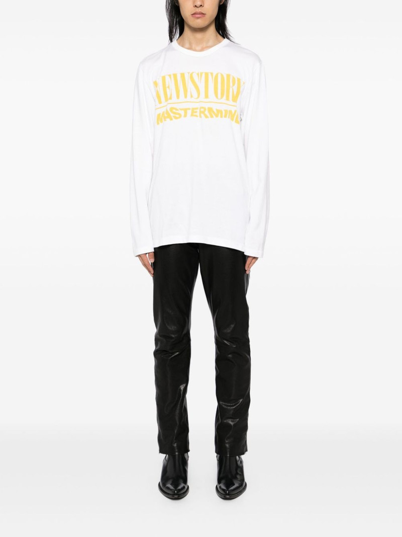 MASTERMIND WORLD logo print long-sleeves T-shirt outlook