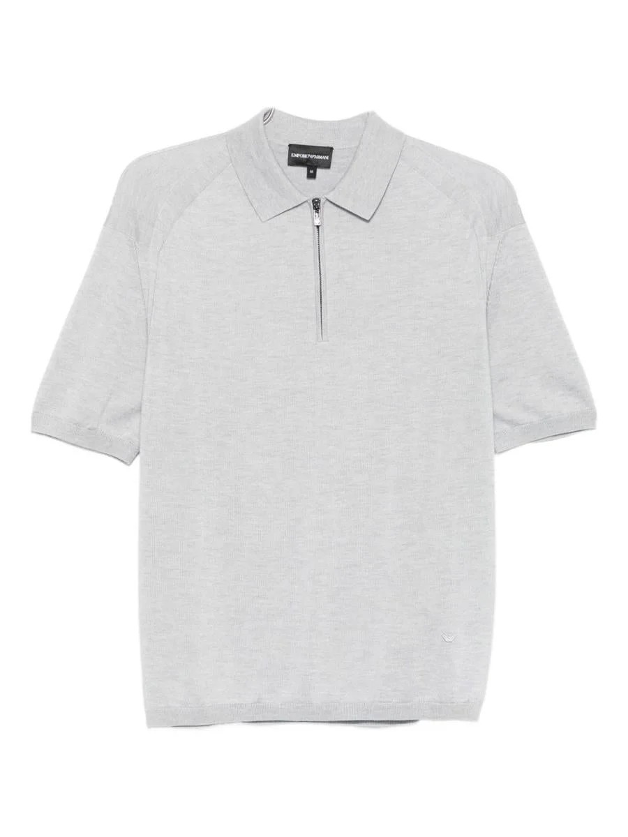 Emporio Armani Wool Blend Polo Shirt - 1