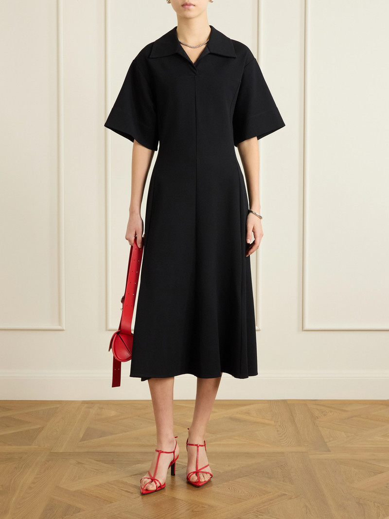 Jil Sander Paneled Crepe Midi Dress outlook