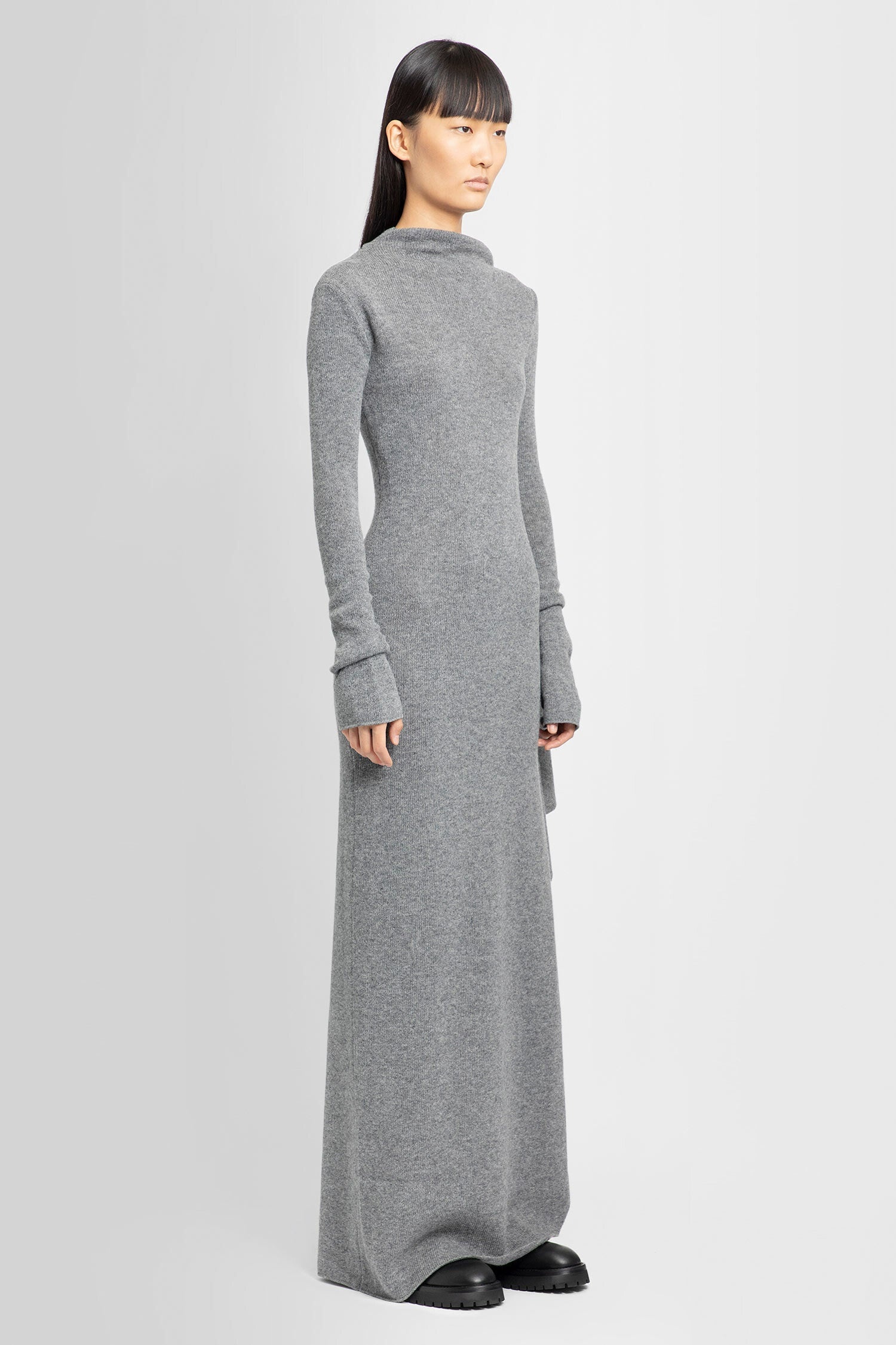 ANN DEMEULEMEESTER WOMAN GREY DRESSES - 2