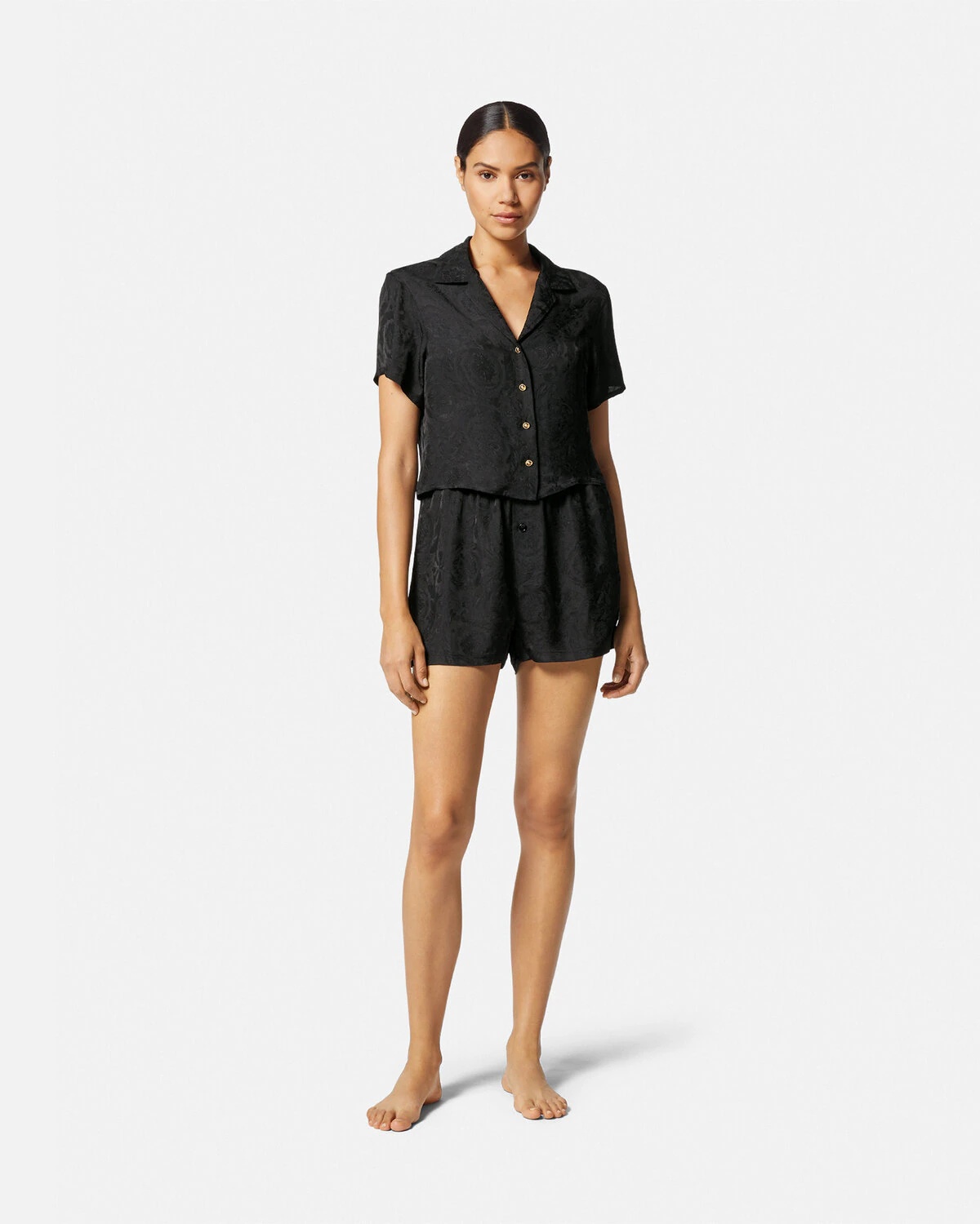 Greca Border Barocco Pyjama Shorts - 2
