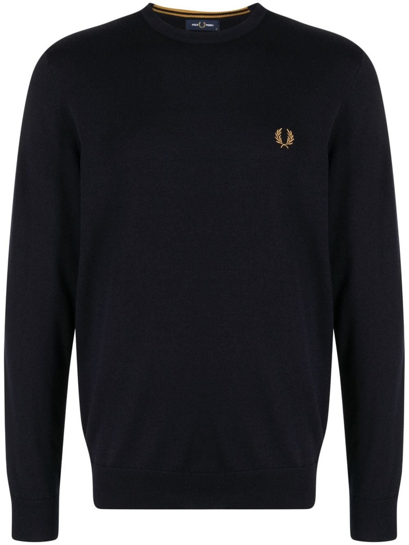 logo-embroidered sweater - 1