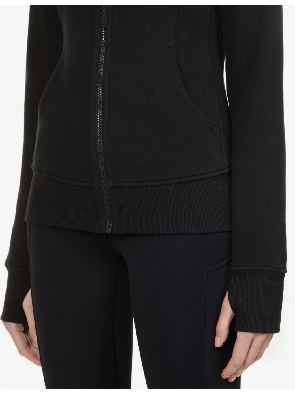 Scuba slim-fit cotton-blend knitted hoody - 5