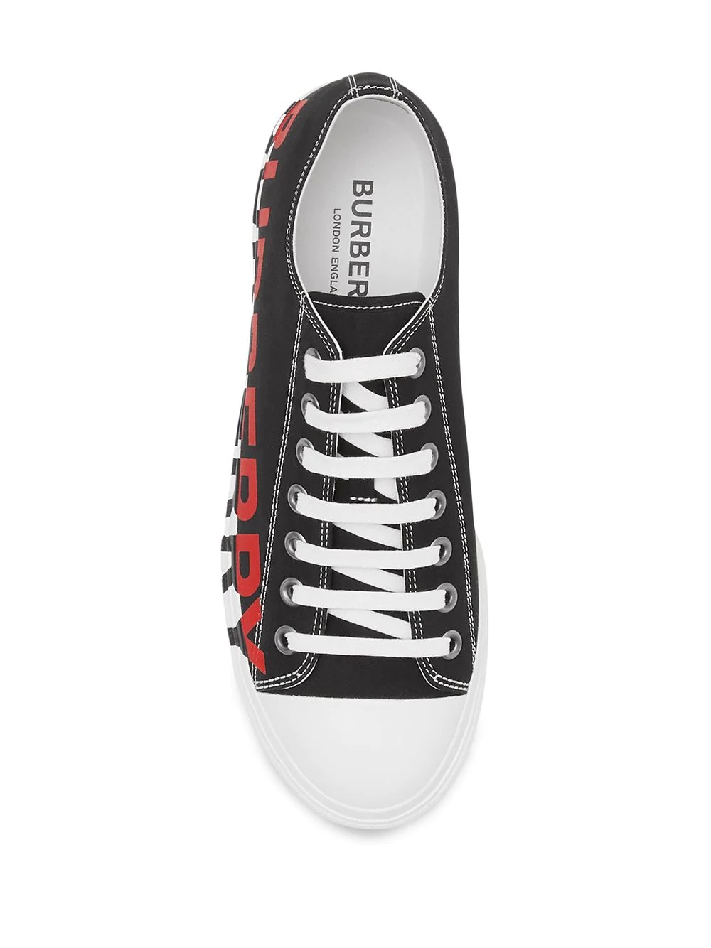 logo print sneakers - 4