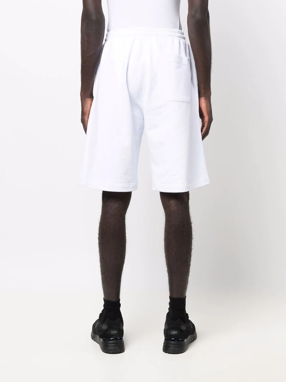 raised logo track shorts - 4