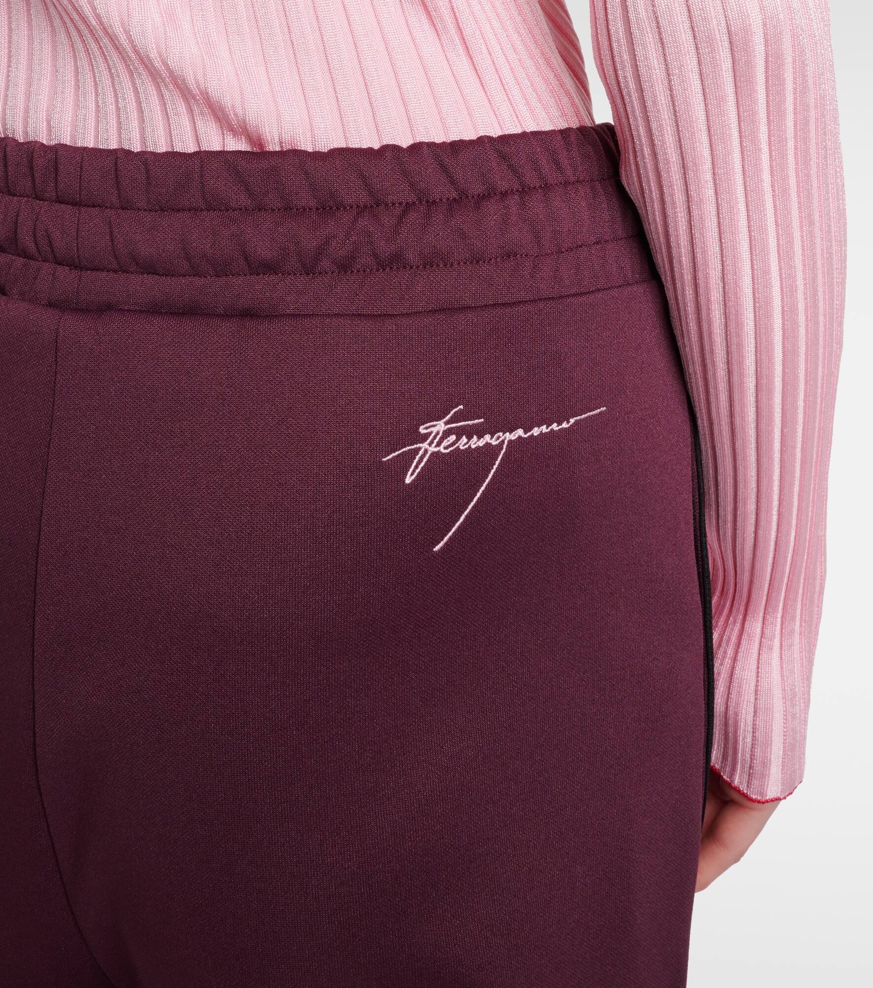 Reversible jersey track pants - 5