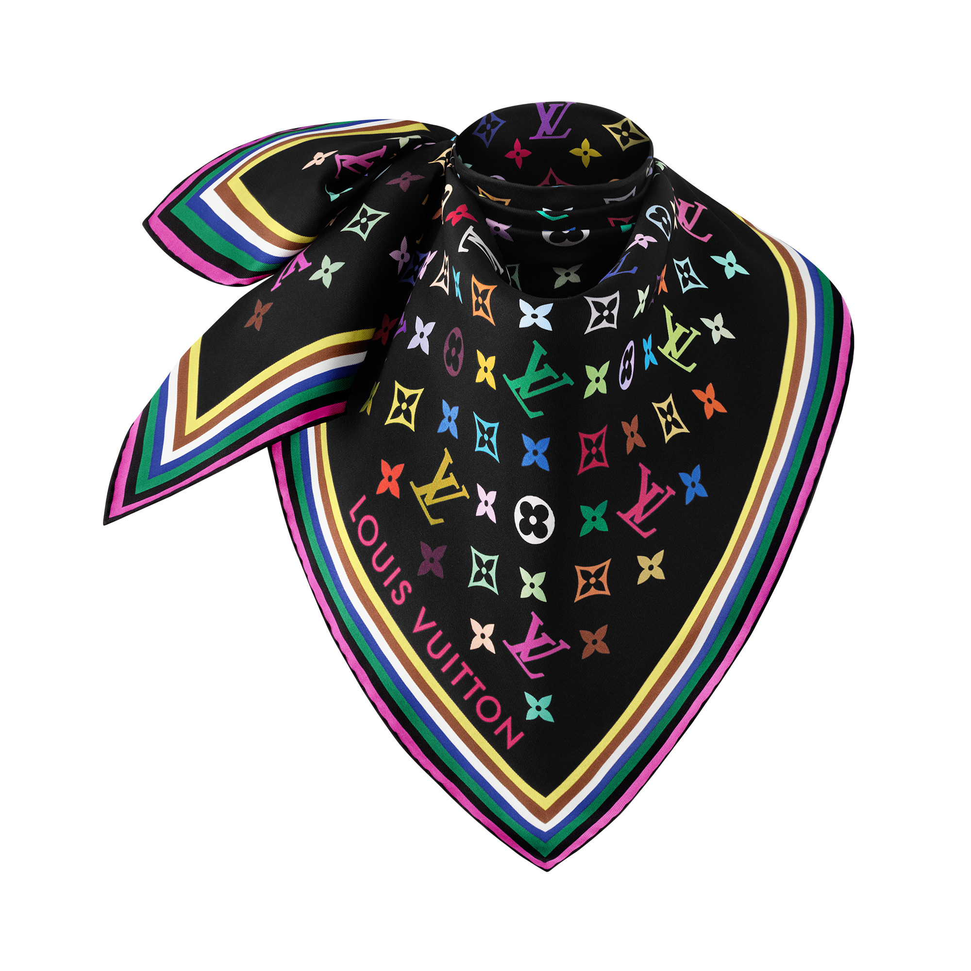 Louis Vuitton LV x TM Monogram Multicolor Square 90 | REVERSIBLE