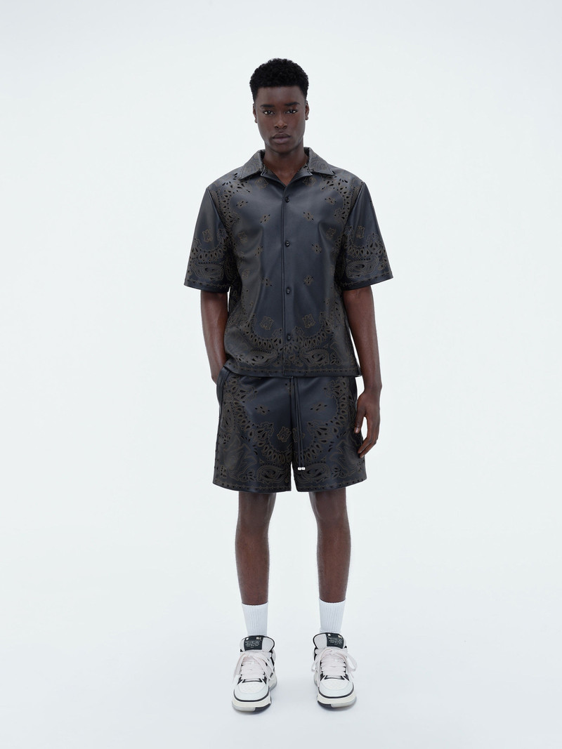 AMIRI LEATHER BANDANA SHORT SLEEVE SHIRT outlook