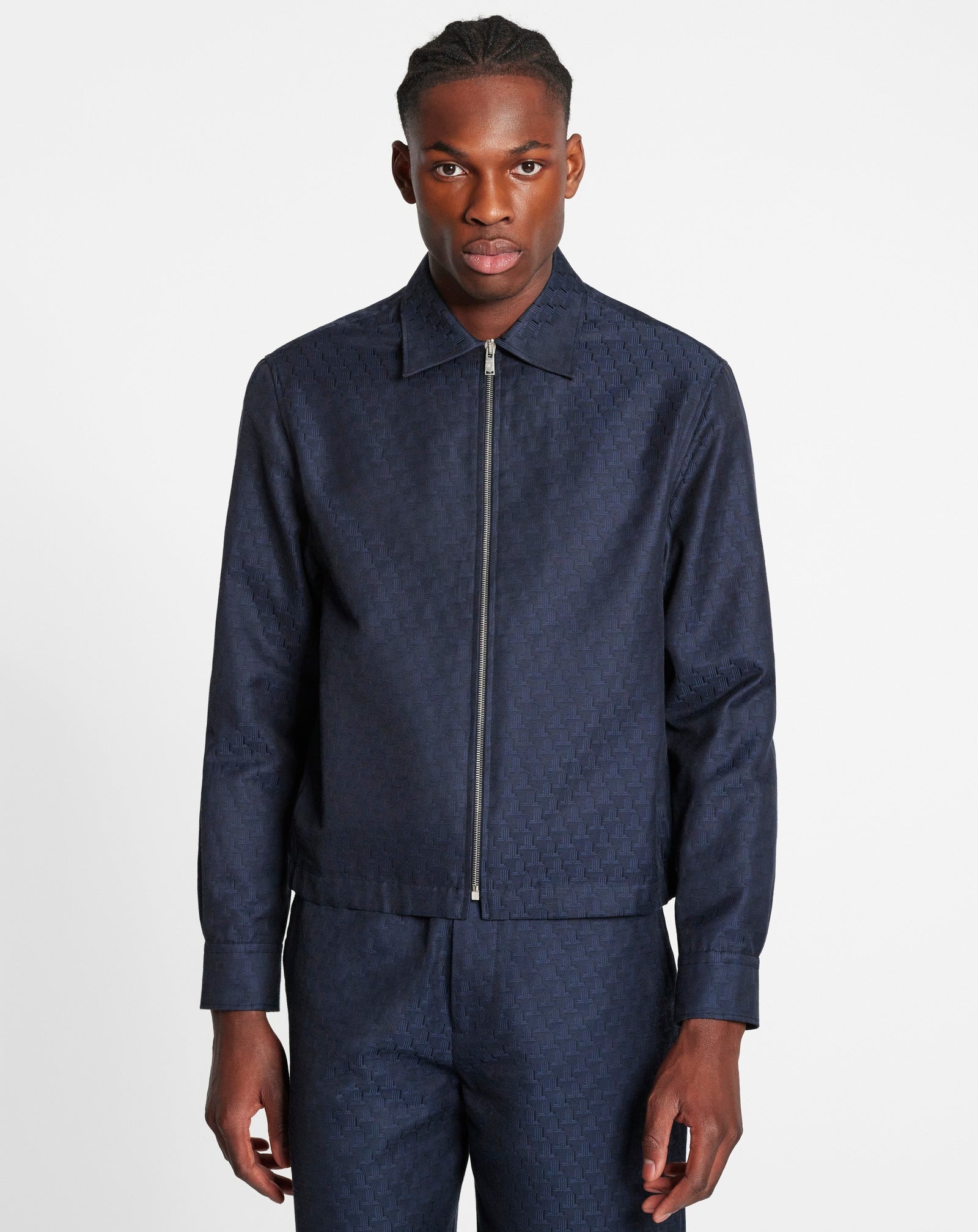 JL3D JACQUARD ZIP-UP SHIRT - 3