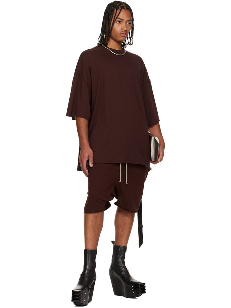 Rick Owens DRKSHDW Burgundy Concordians Drawstring Pods Shorts outlook