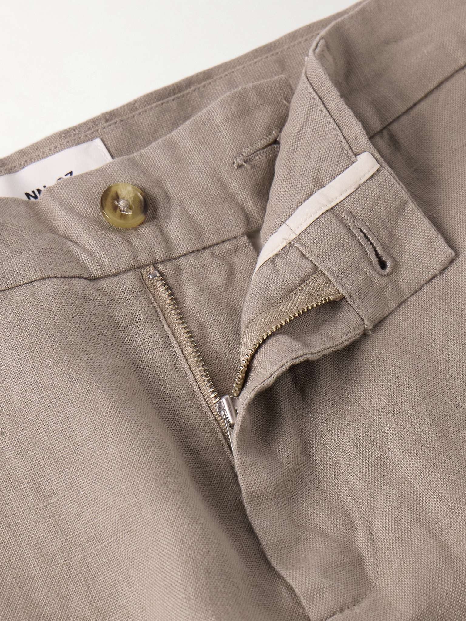 Crown 1454 Straight-Leg Linen Shorts - 4