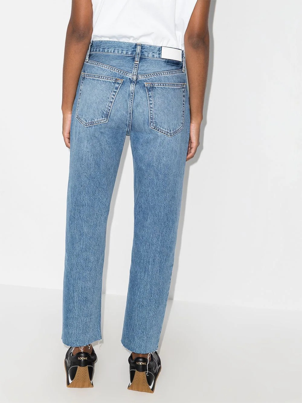 Stove Pipe cropped jeans - 3