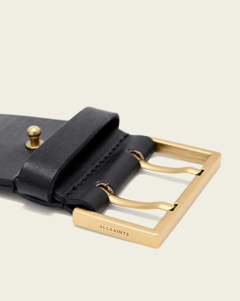LEO LEATHER WIDE BELT 5