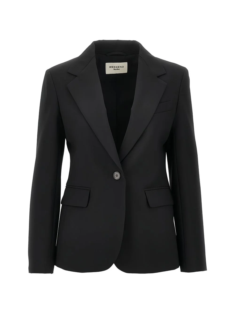 single-breasted virgin wool blazer - 1