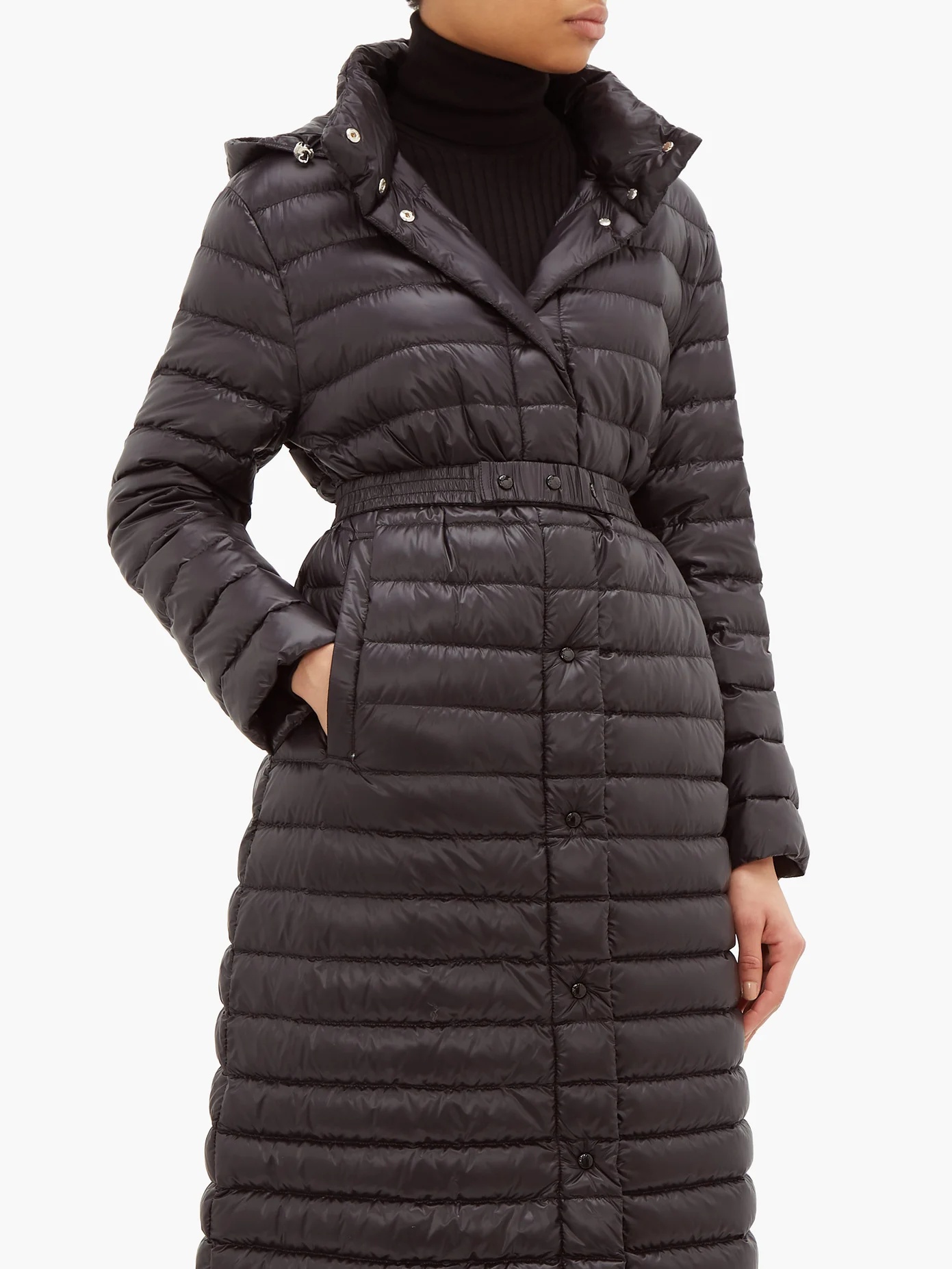 Chocolat quilted-down coat - 6