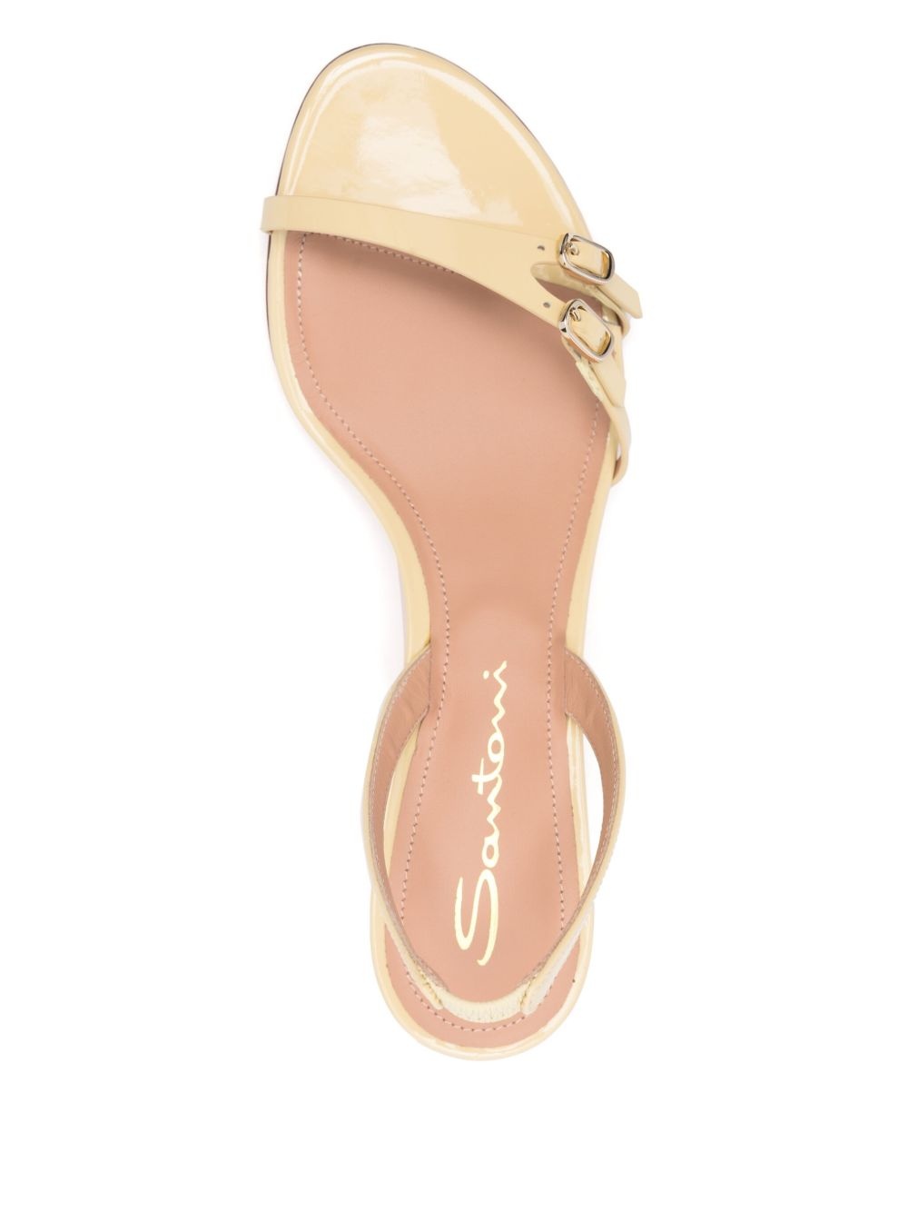 50mm leather sandals - 4