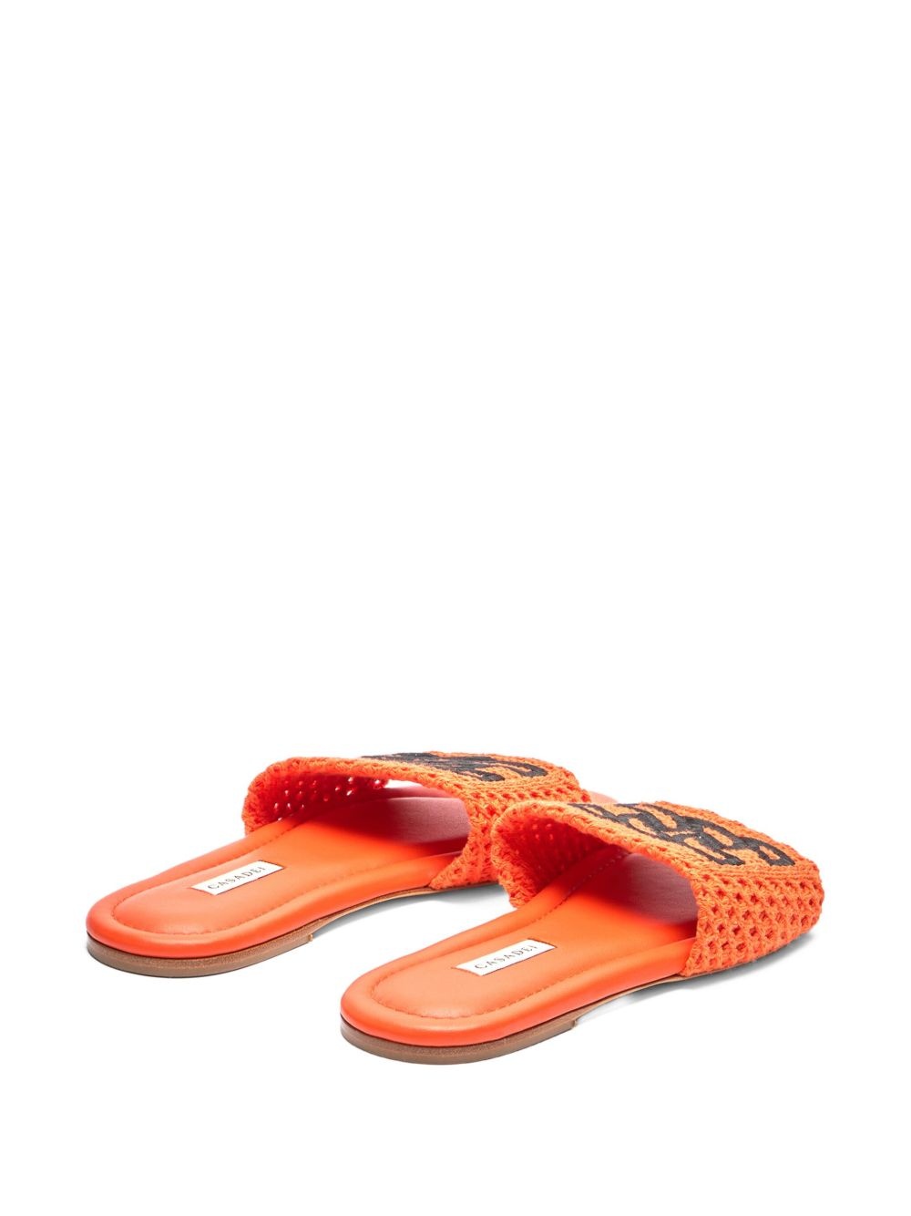 crochet-embellished flat sandals - 3