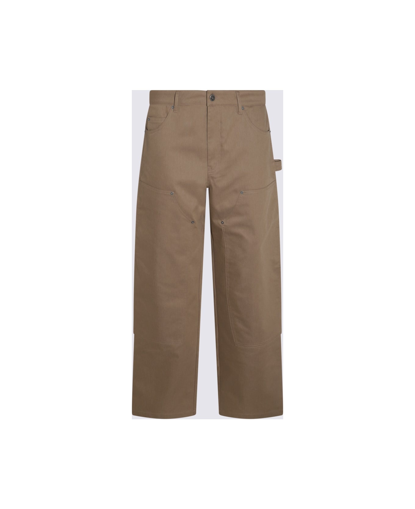 Brown Cotton Pants - 2
