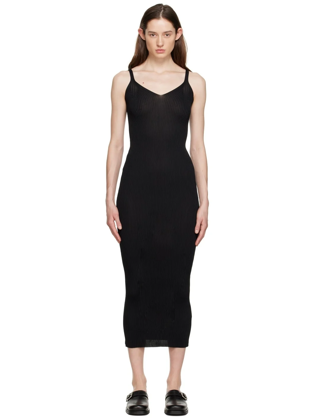 Black Singlet Midi Dress - 1