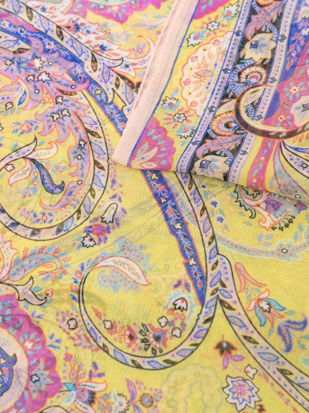 paisley-print silk scarf - 3