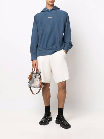 Maison Margiela wool stripe detail track shorts outlook