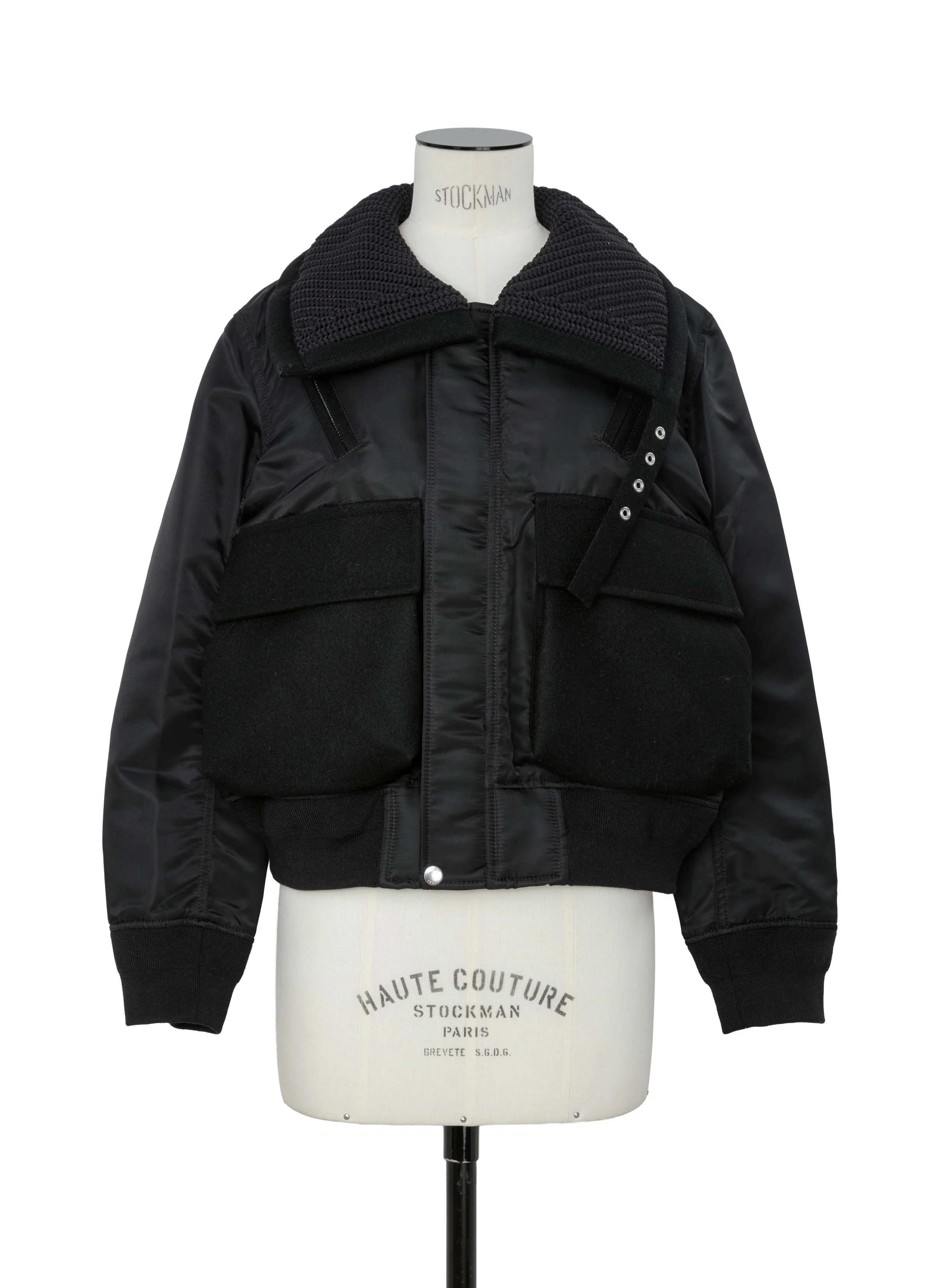 Nylon Twill x Wool Melton Blouson - 1