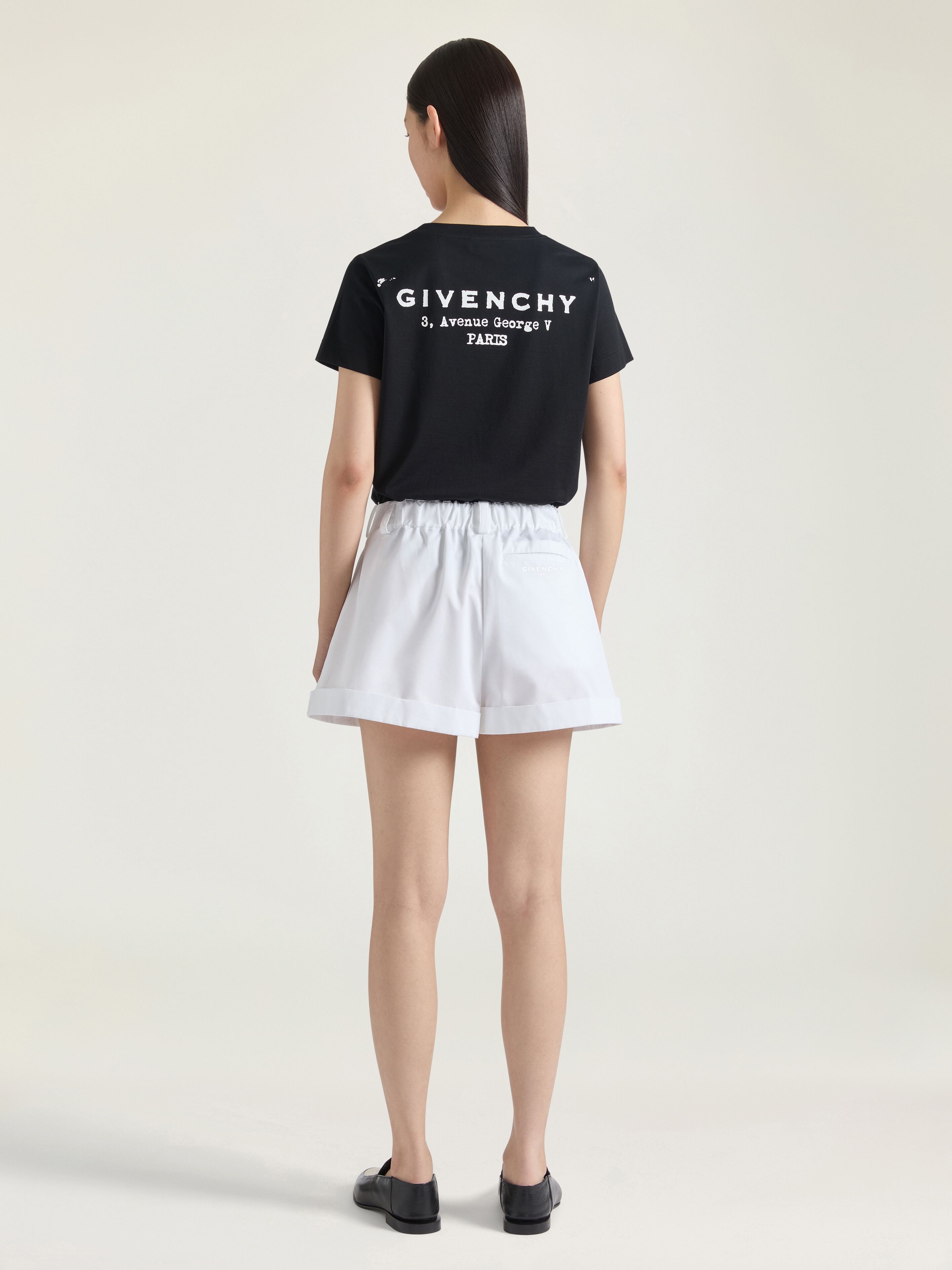 DOUBLE PLEAT SHORTS IN POPLIN - 3