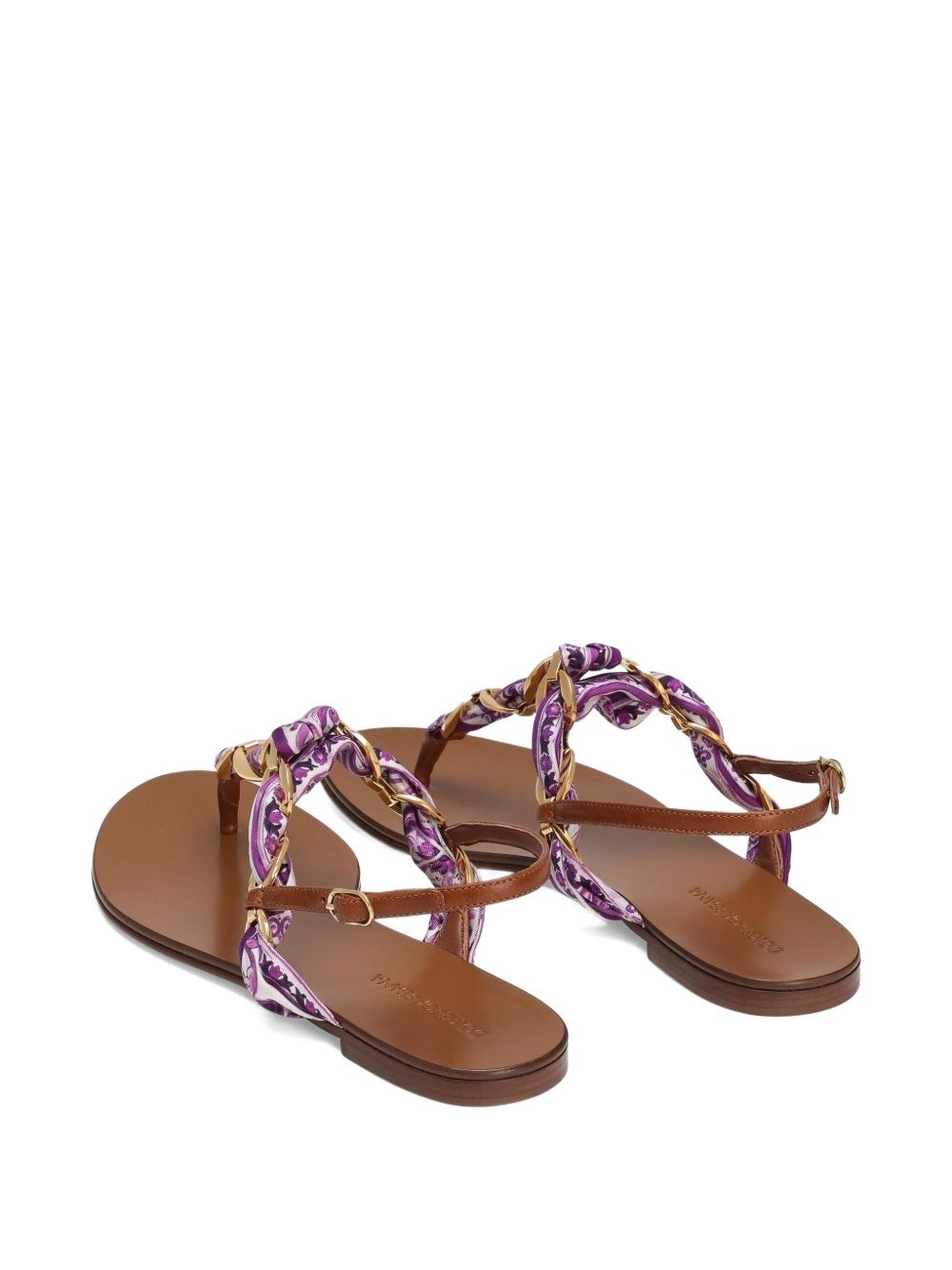 Maiolica-print sandals - 3