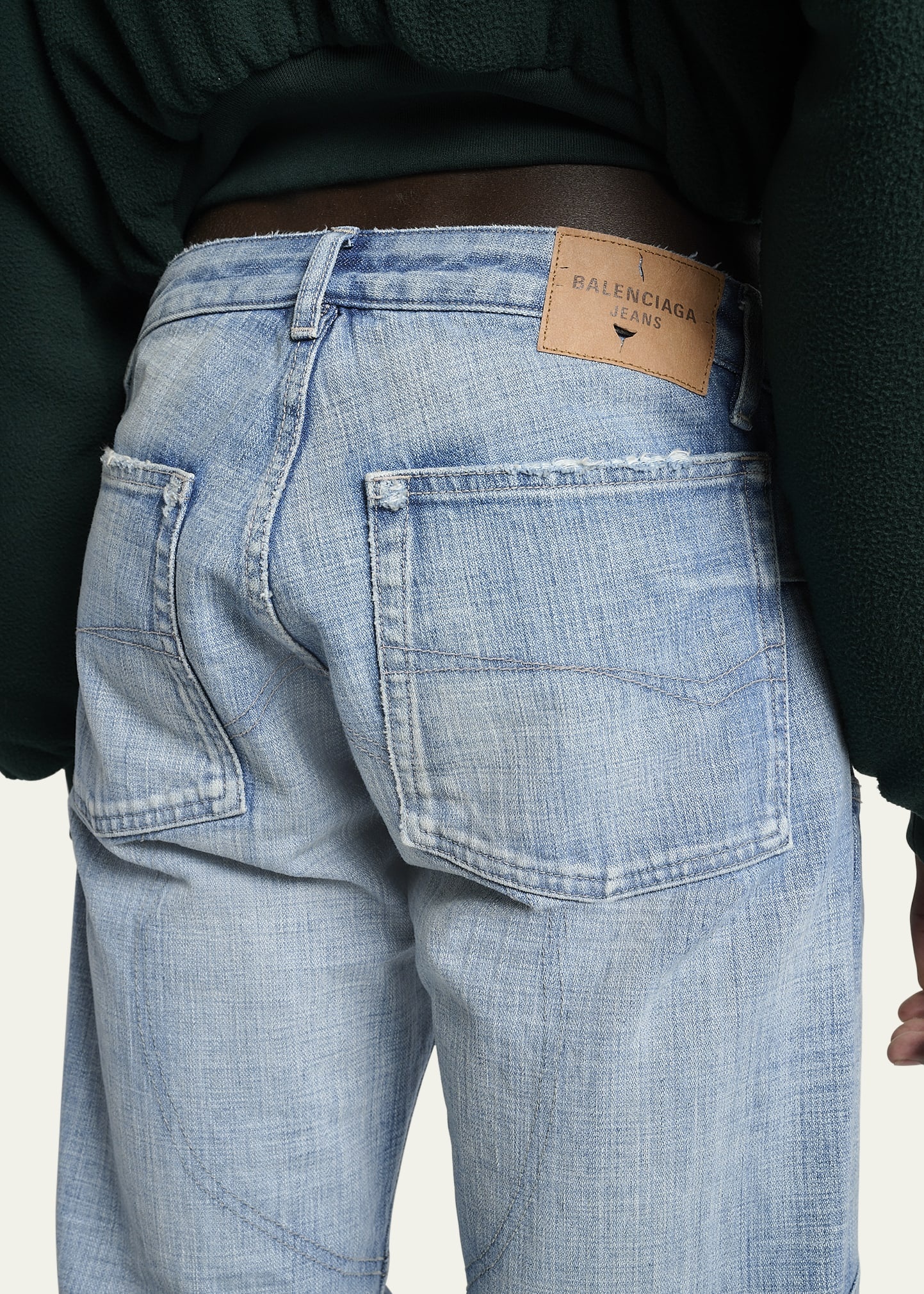 Men's Moto Panel Low-Rise Jeans - 5