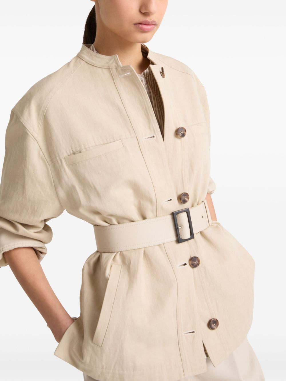 belted jacket - 5