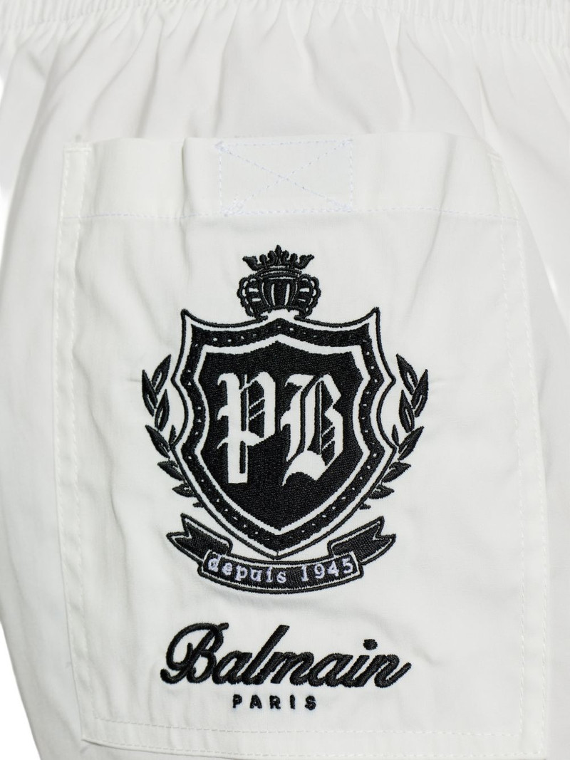 Balmain logo-embroidered swim shorts outlook