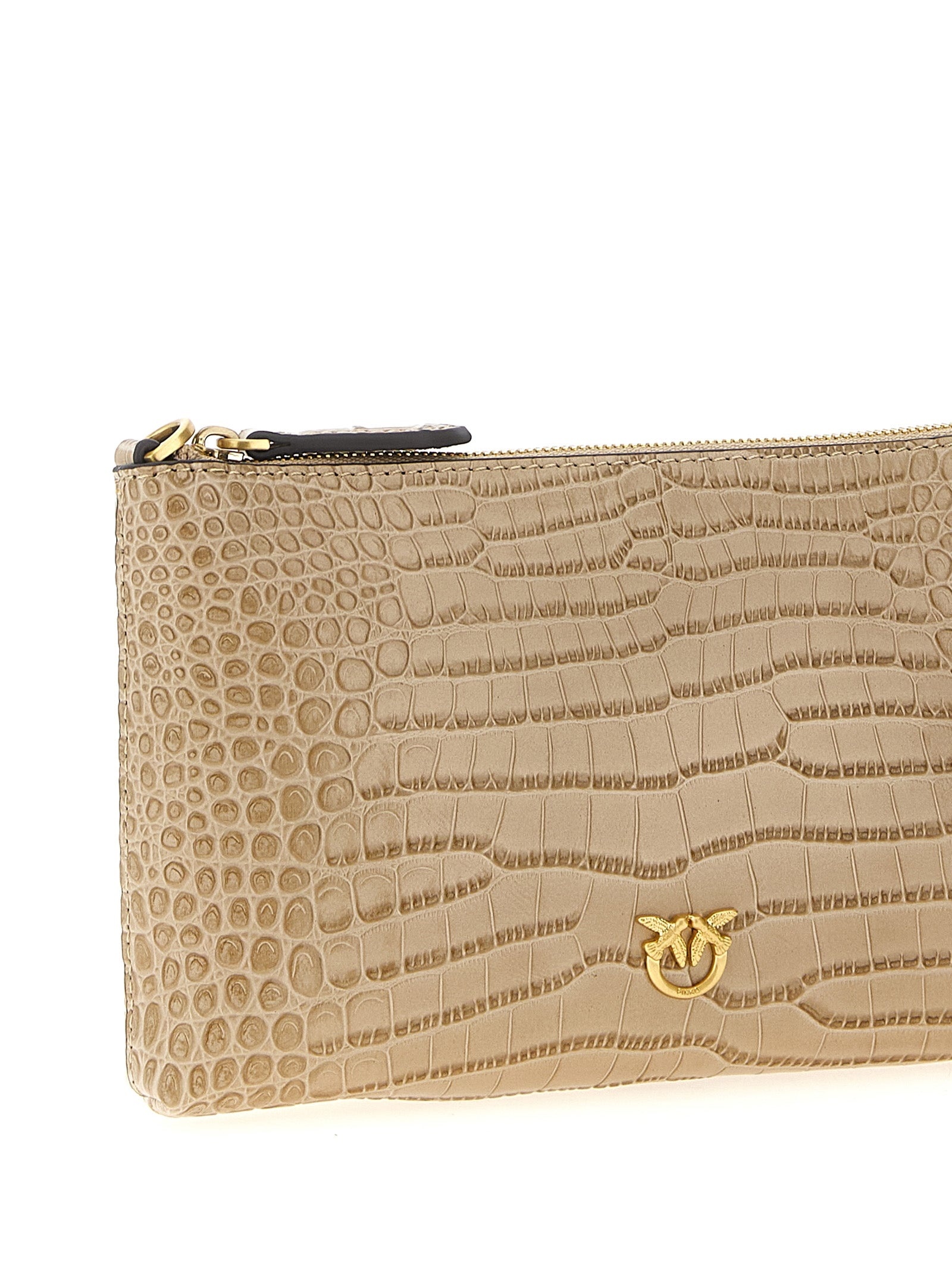Flat Horizontal Crossbody Bags Beige - 3
