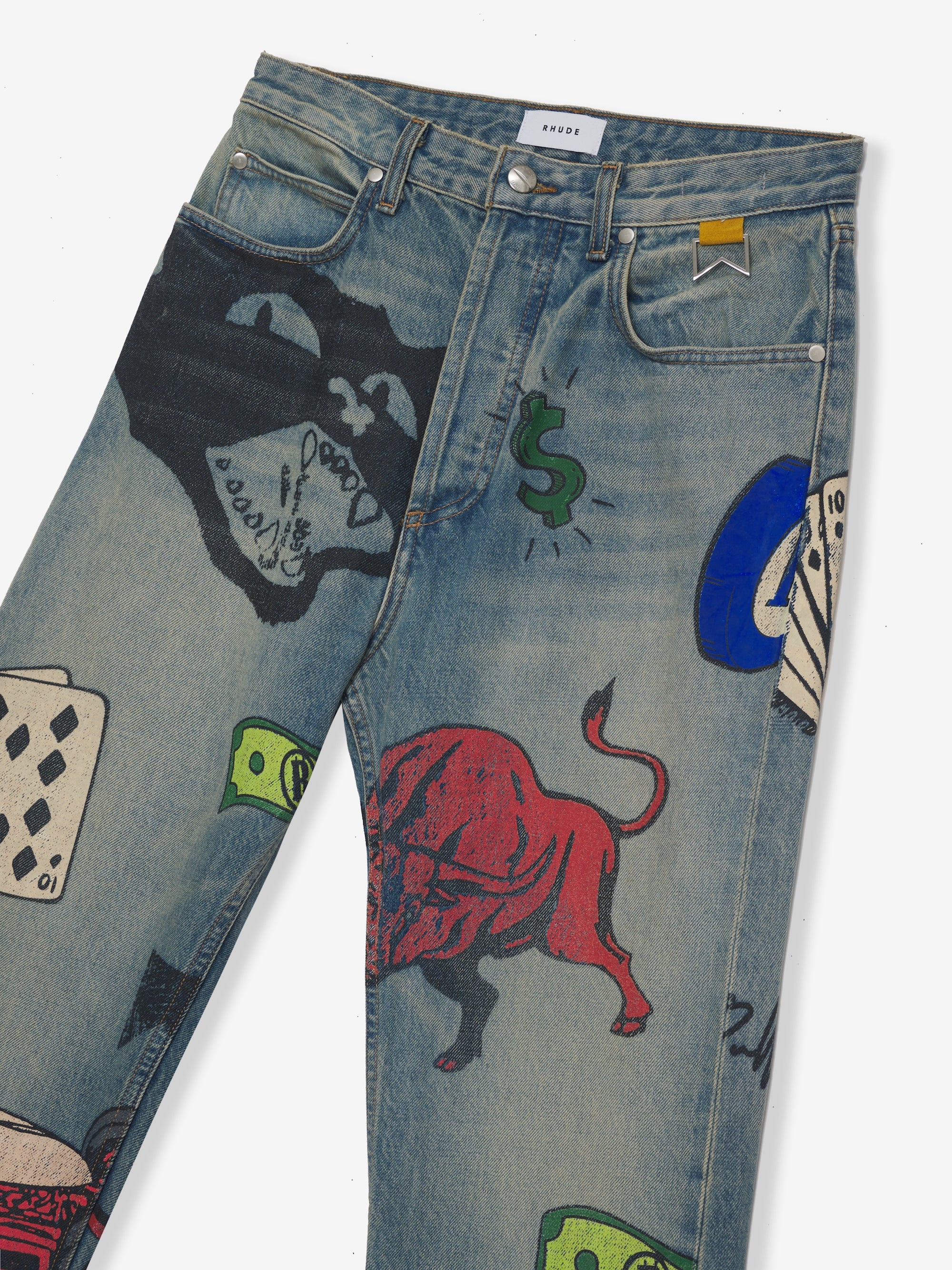 DOODLE PRINT DENIM - 2
