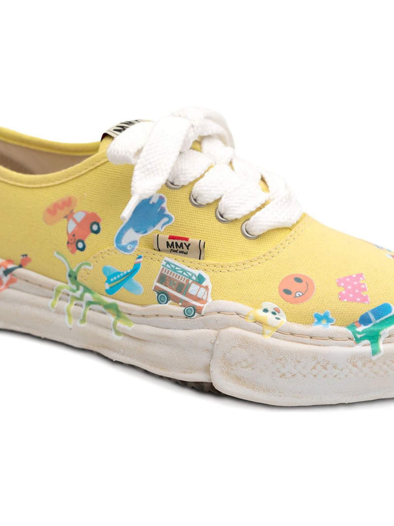 Baker sticker-print low-top sneakers 3