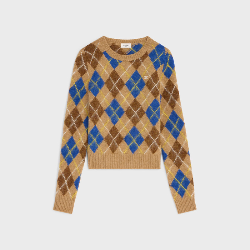crewneck sweater IN argyle wool 1