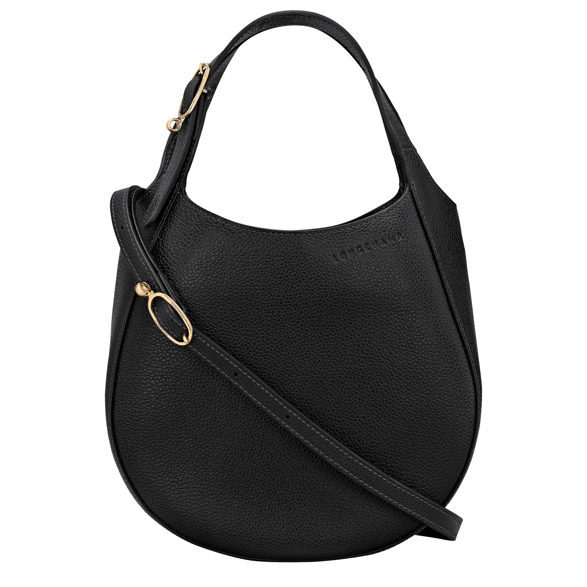 Le Foulonné S Handbag Black - Leather - 5